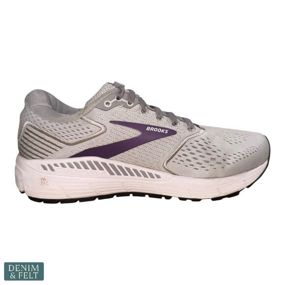 Brooks Ariel ’20 Oyster Alloy Grape Running Walking Shoes Women’s 8.5 Wide - Picture 9 of 14